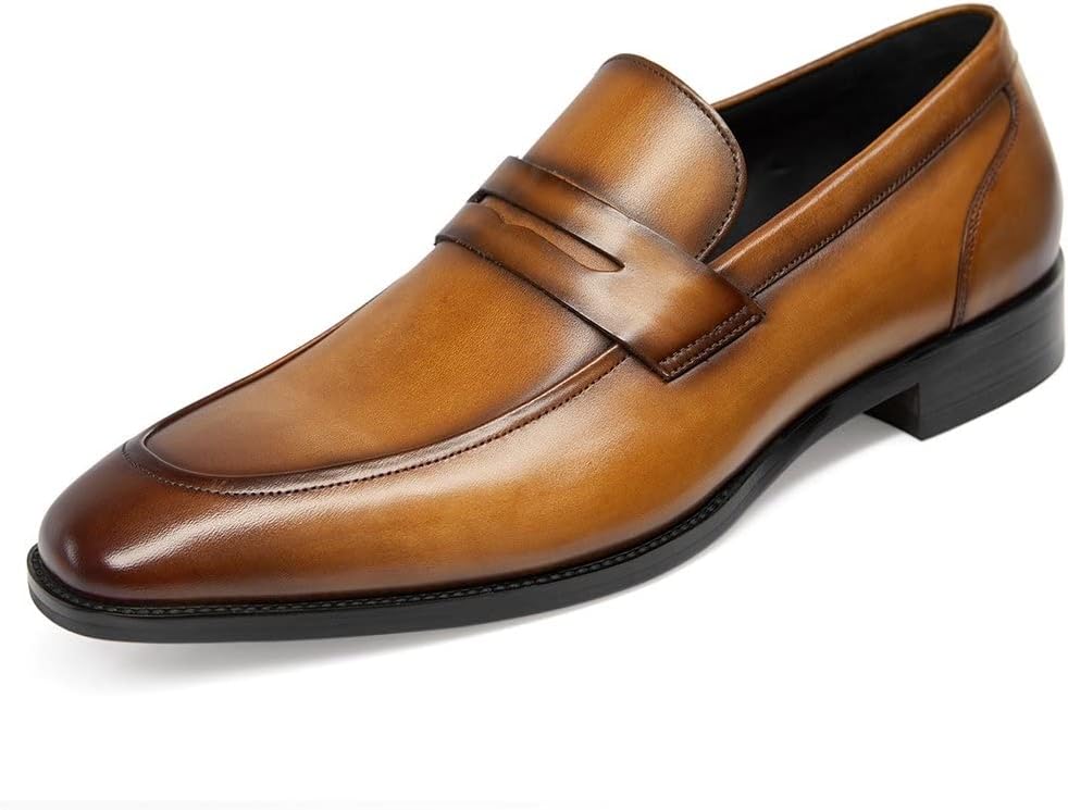Men’s Dress Shoes Slip-On Loafers Formal Leather Shoes for Men