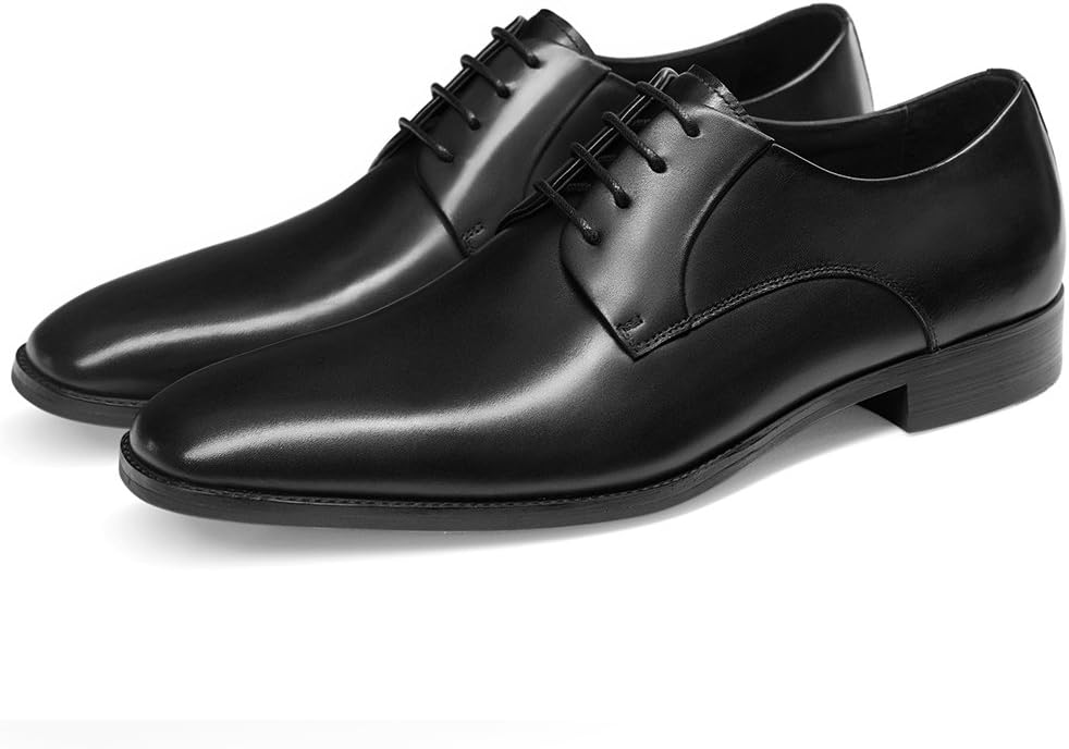 Men’s Handmade Leather Modern Classic Lace up Leather Lined Perforated Dress Oxfords Shoes